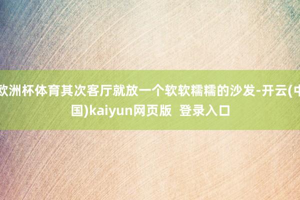 欧洲杯体育其次客厅就放一个软软糯糯的沙发-开云(中国)kaiyun网页版  登录入口