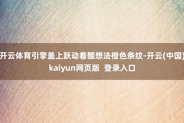 开云体育引擎盖上跃动着醒想法橙色条纹-开云(中国)kaiyun网页版 登录入口