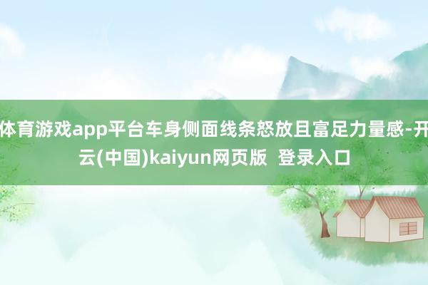 体育游戏app平台车身侧面线条怒放且富足力量感-开云(中国)kaiyun网页版 登录入口